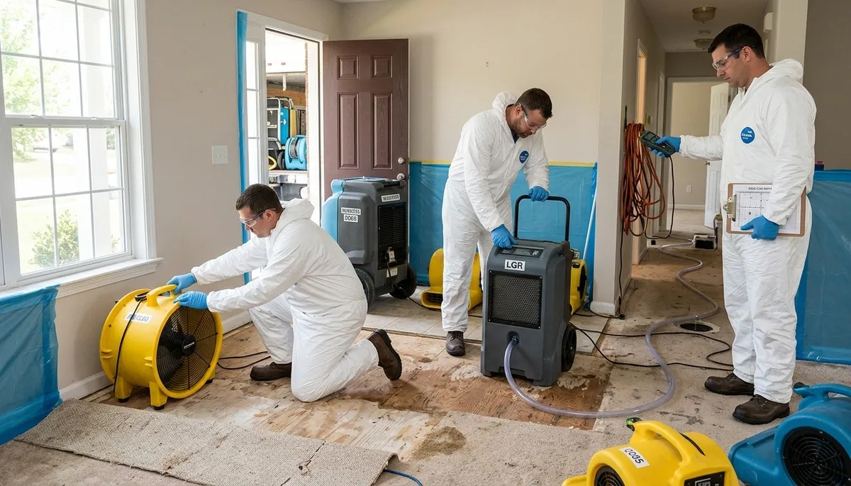 Irvine, CA water damage restoration team providing emergency home recovery services