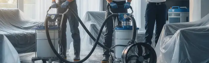 Irvine, CA water damage restoration team ready for emergency cleanup and drying services