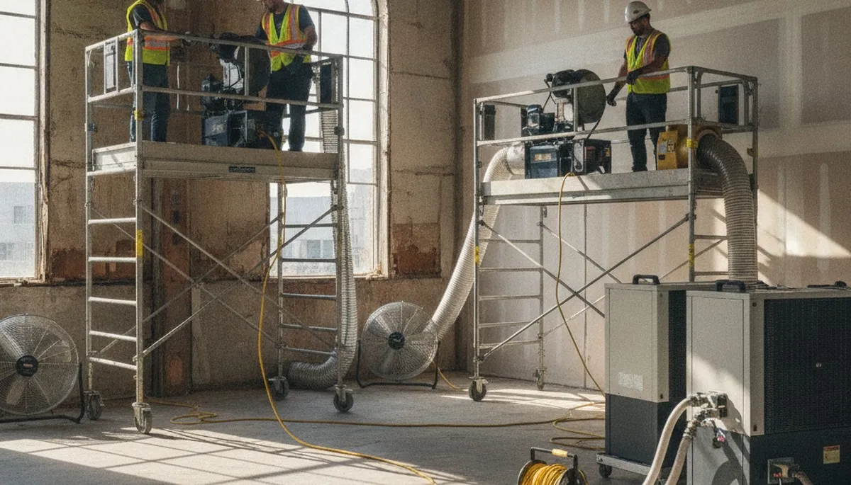 Structural drying for water-damaged homes in Irvine, CA by local restoration experts