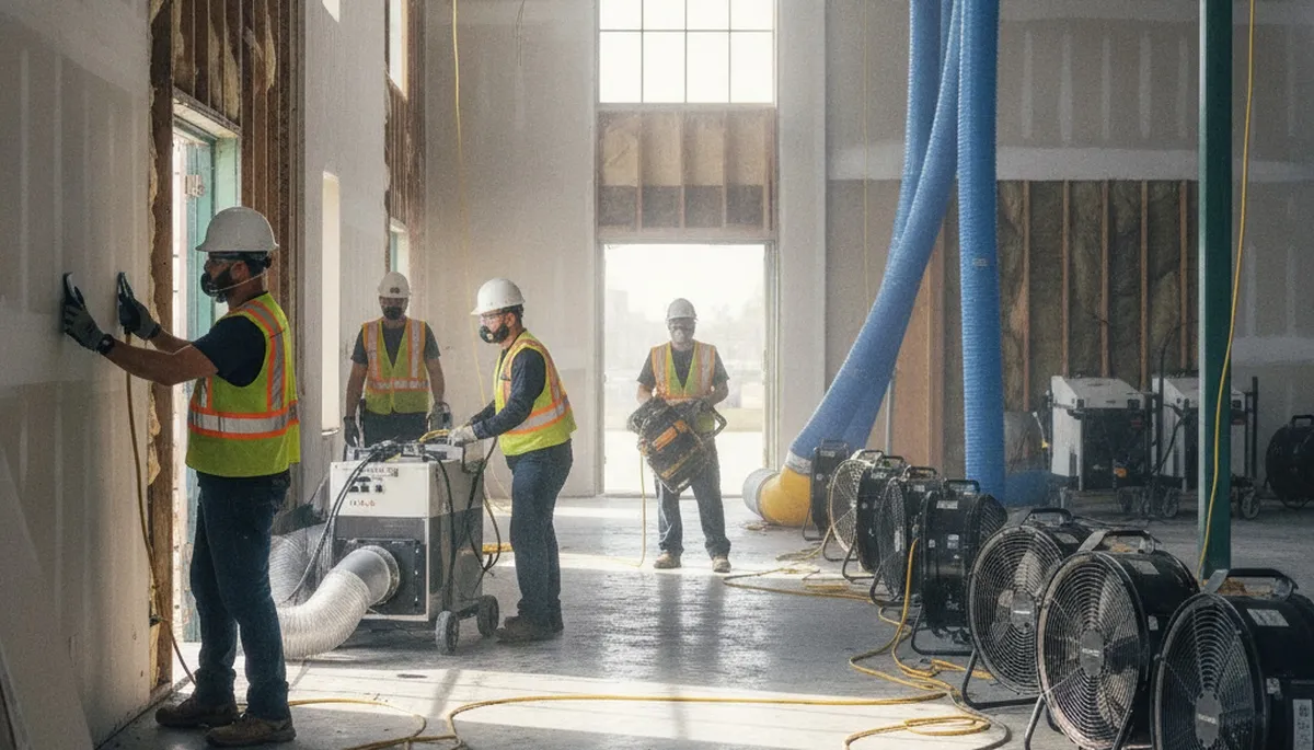 Structural drying for homes in Irvine, CA by water damage restoration pros