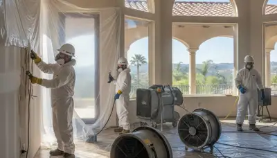 Water damage restoration team serving Irvine, CA with emergency cleanup and repair services