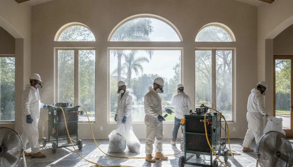 Water damage restoration team serving Irvine, CA for fast water extraction and drying
