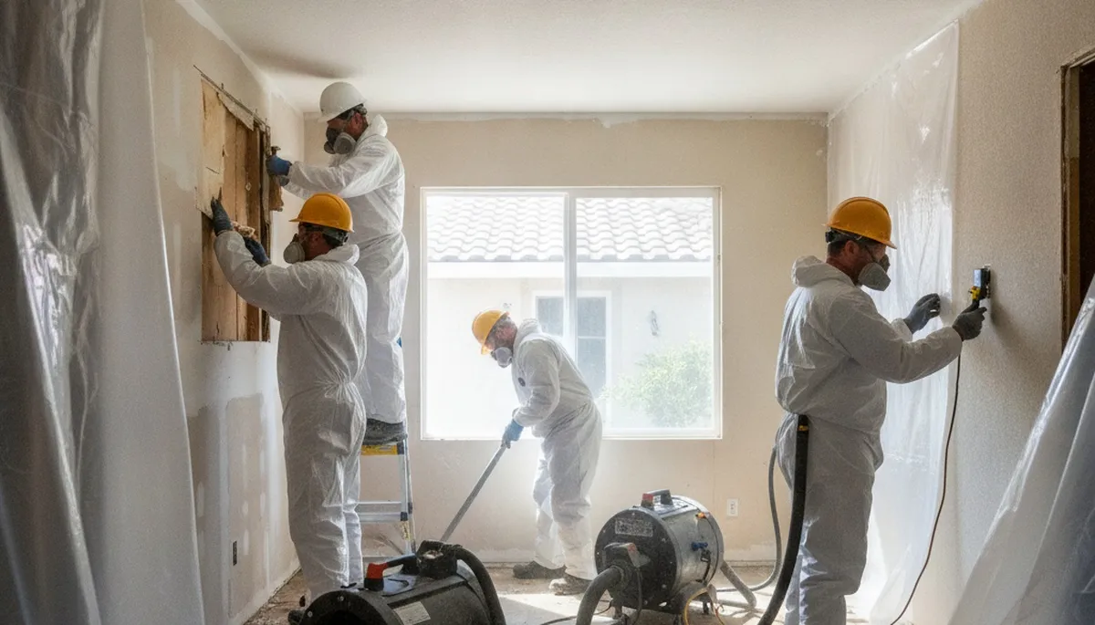 Water damage restoration team serving Irvine, CA for fast cleanup and repair