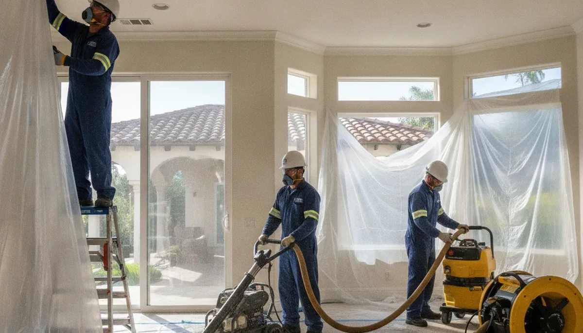 Water damage restoration team serving Irvine, CA with professional cleanup and repair service