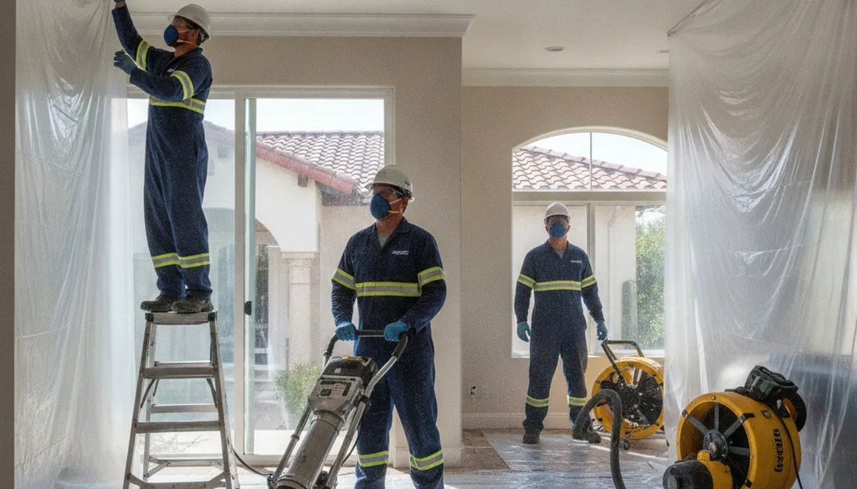 Water damage restoration team serving Irvine, CA for fast property cleanup and repair