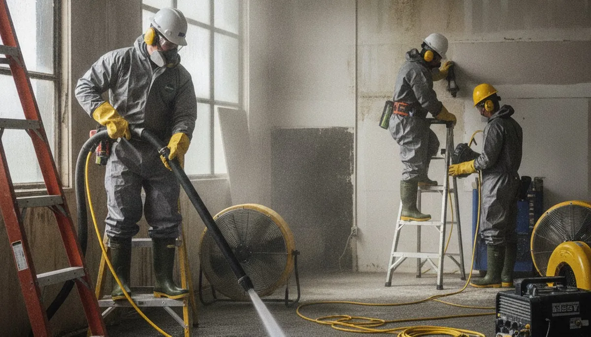 Water damage restoration service in Irvine, CA for homes, drying and repairing flooded property