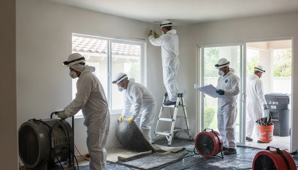 Water damage restoration team serving Irvine, CA with professional cleanup and repair services